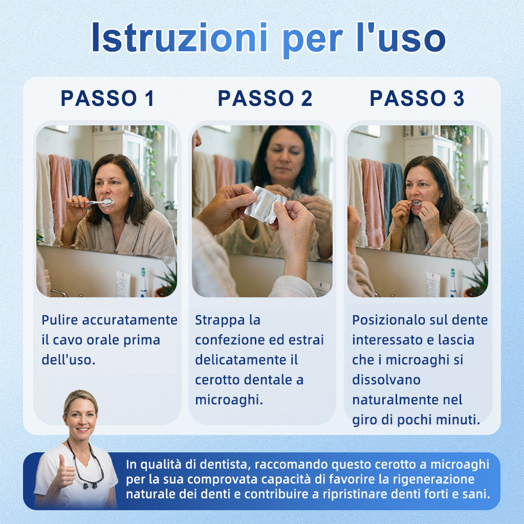 🦷 Dì Addio a Sensibilità e Fastidi! 𝐃𝐫.𝐄𝐫𝐚® Tideglusib Strisce Orali – Riparazione Rapida per Denti e Gengive 😊
