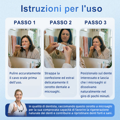 🦷 Dì Addio a Sensibilità e Fastidi! 𝐃𝐫.𝐄𝐫𝐚® Tideglusib Strisce Orali – Riparazione Rapida per Denti e Gengive 😊