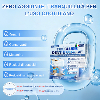 🦷 Dì Addio a Sensibilità e Fastidi! 𝐃𝐫.𝐄𝐫𝐚® Tideglusib Strisce Orali – Riparazione Rapida per Denti e Gengive 😊