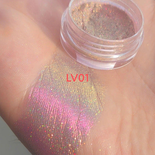 Laser Rainbow Candy Highlight Color Changing Pearl Powder