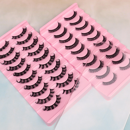 False Eyelashes, DD Curve, Thick, Eyelash, Ten Pairs