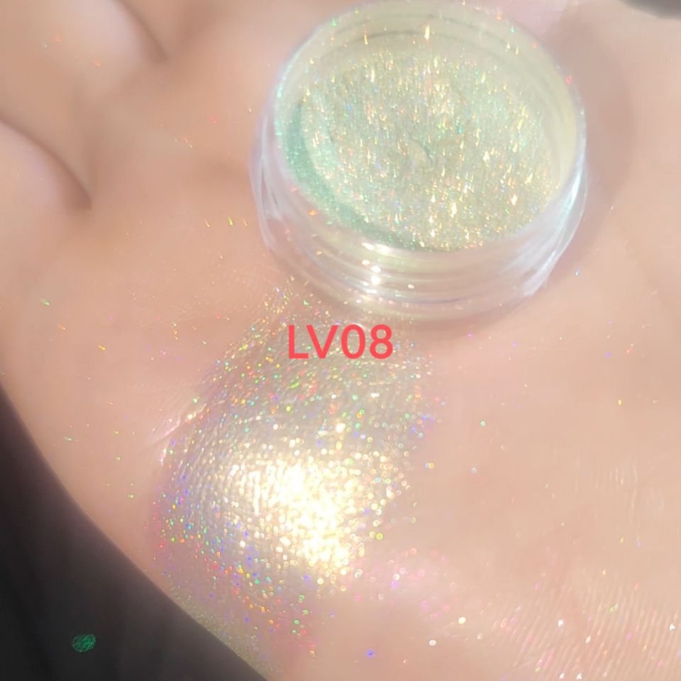 Laser Rainbow Candy Highlight Color Changing Pearl Powder